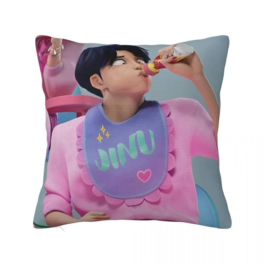 Kpop Demon Hunters Huntrix Pillow Cover Printed Cushion Cover Decorations Cartoon Sofa Decoration Home Printing Cute Cushion Cov