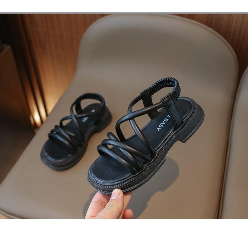 Neue Sommer Koreanischer Stil zum Hineinschlüpfen Offene Zehen Weiche Sohle Strand Sandalen für Mädchen