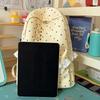 Kawaii Rosa Gepunkteter Spitzenrüschen-Rucksack für Mädchen Japanischer JK-Stil Kreuzschnürung Schultasche für Grund- und Mittelschüler Niedliche Reisetasche