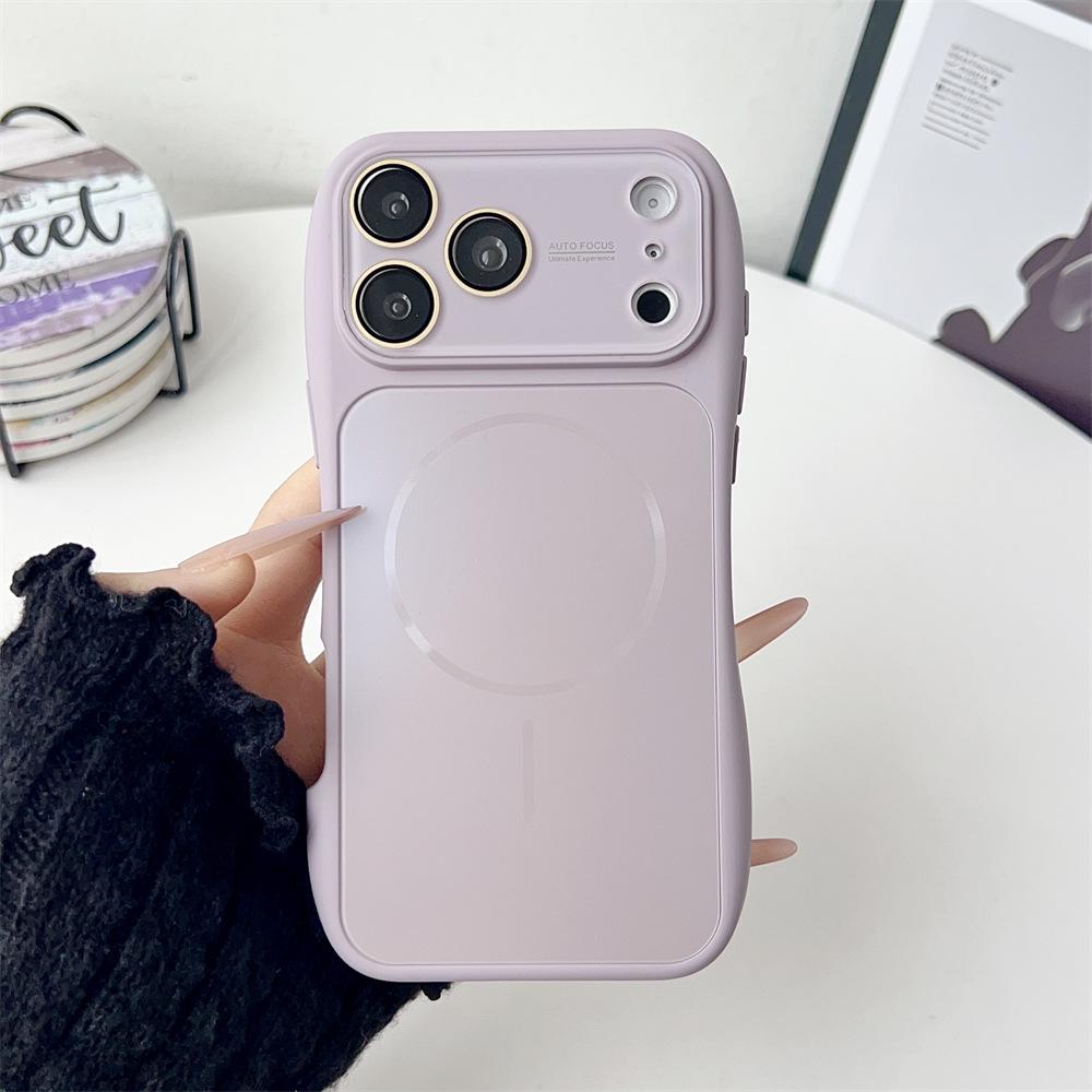 

Frosted Magnetic Slim Waist Phone Case for iPhone 14/13 and Pro Max iPhone 16 Pro