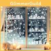 Christmas Window Snowflake House Cling Stickers Set Pvc Static Decor Decals