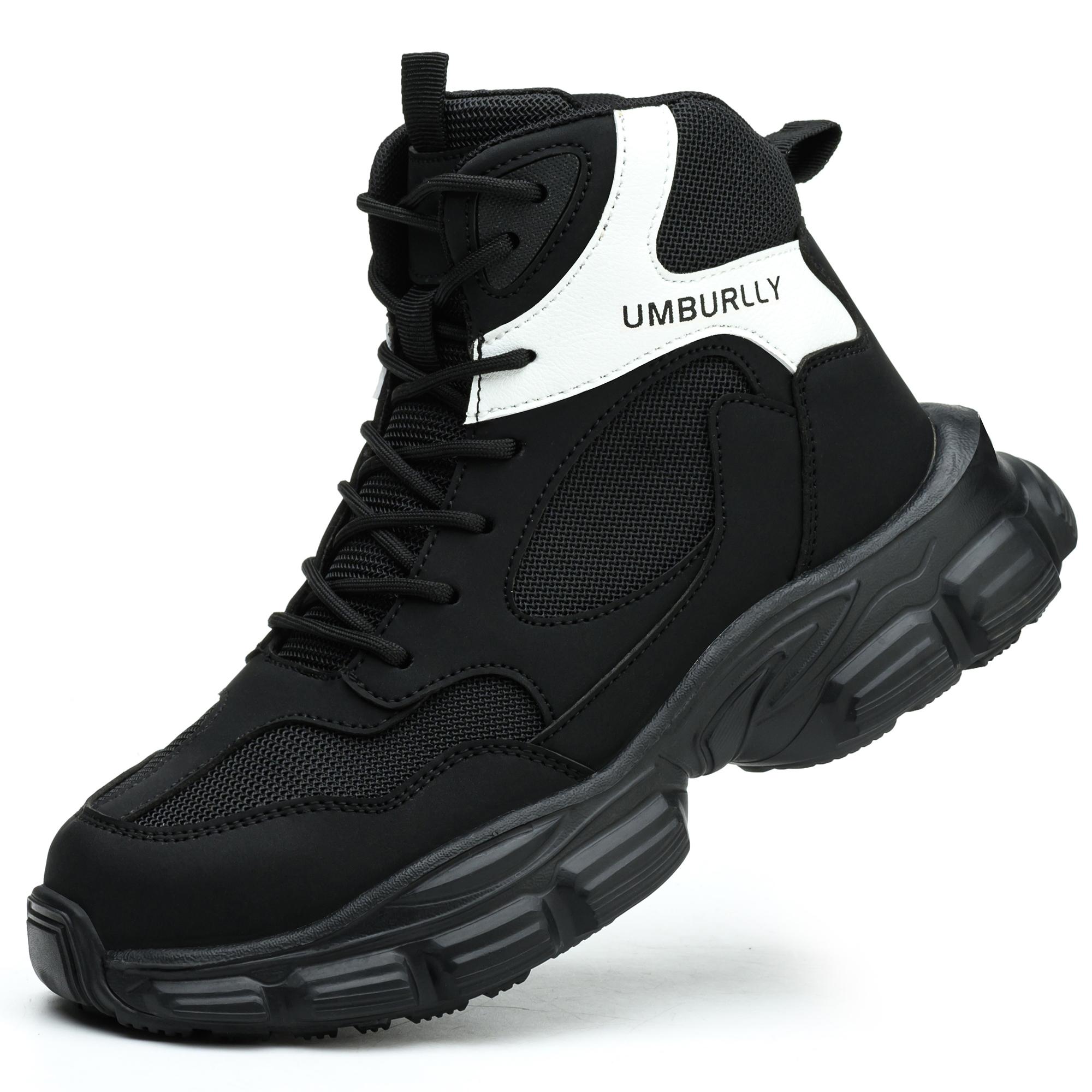 

New Protective Shoes For Women Work Sneakers Fashion Safety Shoes Anti-smash Anti-puncture Indestructible Shoes Work Boots 35 чёрный