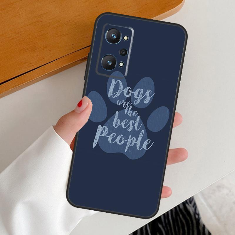 Dog foot print Paw Colorful Pattern For Realme 11 12 Pro Plus 10 9 GT5 GT Neo 6 C25s C21Y C30 C31 C33 C35 C51 C53 C55 C67 Case
