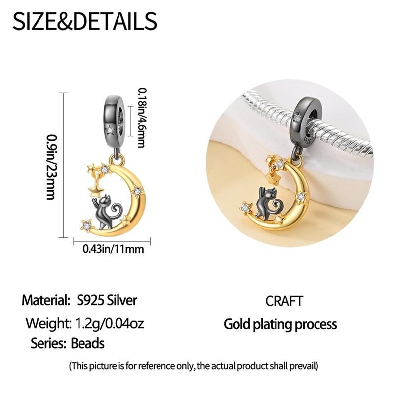 Fit Pan Original Bracelet Black Pet Series Charm For Women Jewelry Diy Beads New Items