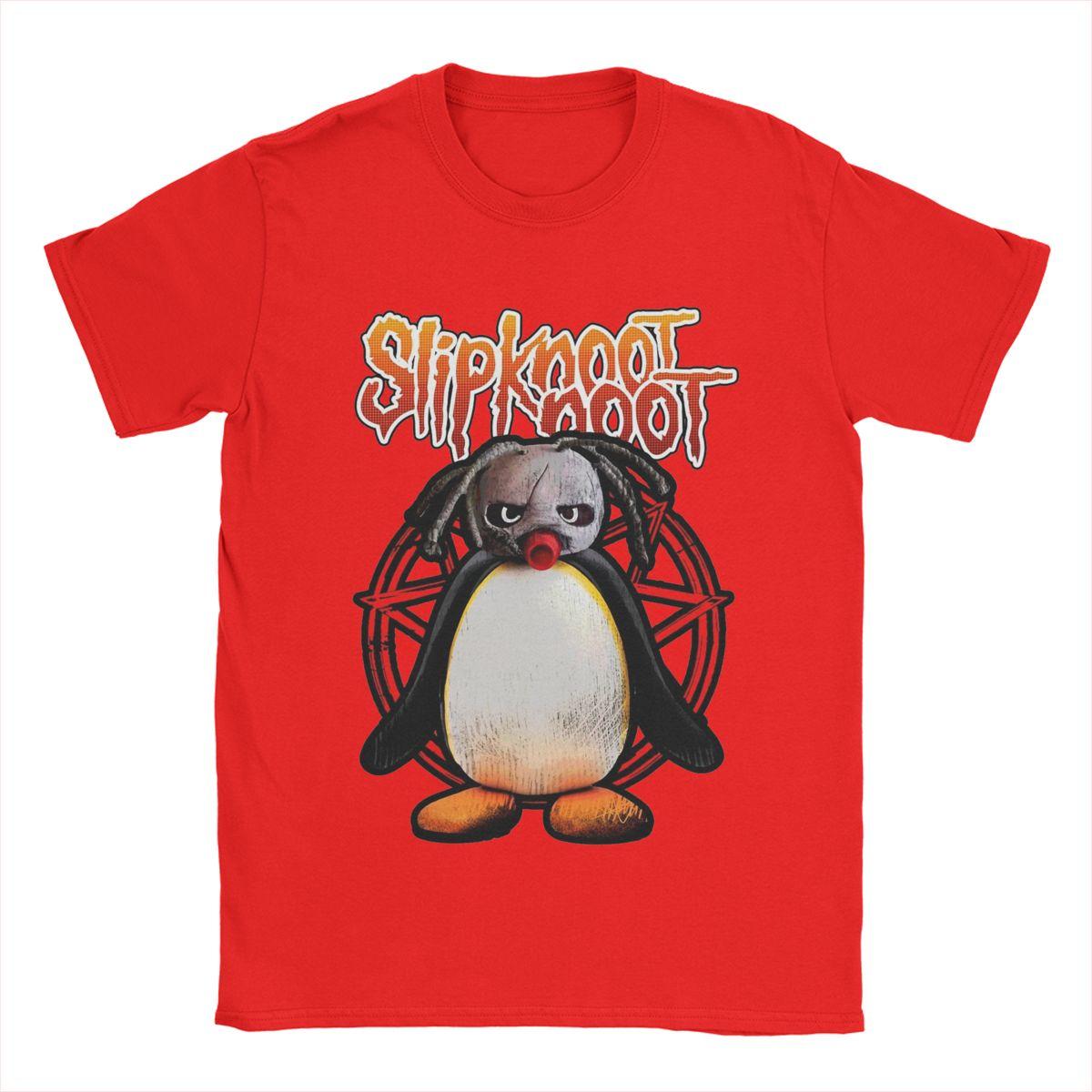 

Slipknoot Noot Pingu Мужская футболка Новинка Футболки Короткий рукав Круглый вырез Футболка Хлопок Одежда больших размеров S