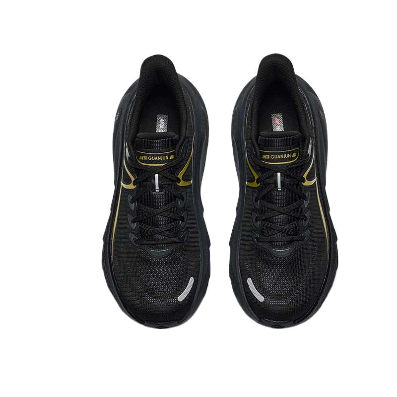 Anta Champion Wind 2 Classic Comfortable Shock Absorbing Durable Low Top Casual Running Shoes Men Sneaker Black Charcoal-Gray 112635524A-2