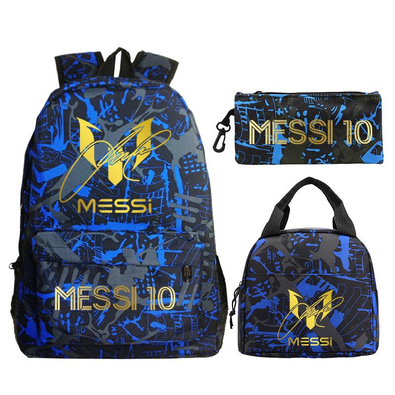Star Peripheral Printing Primary And Secondary School Students Schoolbag Leisure Pencil Bag Children'S Portable Meal Bag Set