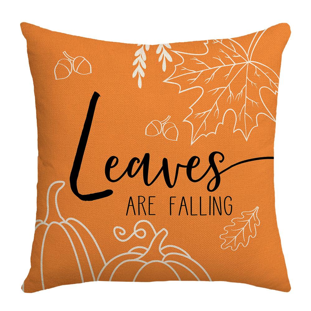 New Harvest Festival Autumn Cushion Pumpkin Vase Sunflower Home Cushion Pillow Cover