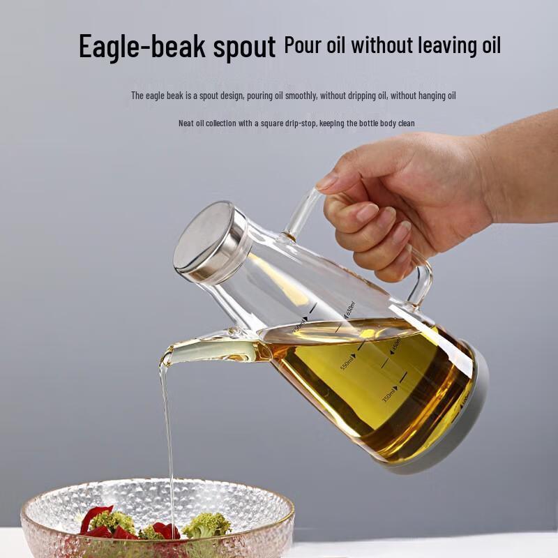 Ruhan 800ml Glass Oil and Vinegar Dispenser (Set of 2)