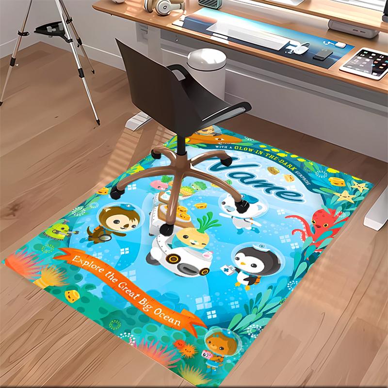 Custom Personalization Octonauts Print Area Rug - Soft, Washable Non-Slip Indoor Mat,Living Room,Home&Office Decorative Rug