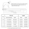 Personalized Dog Collar Leash PU Leather Dogs Collars Pet Rope Engraved Pet ID Name Necklace for Small Large Dogs Soft Padded
