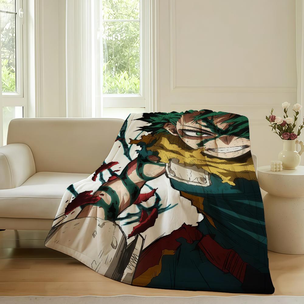 Adventure Anime My Hero Academia Blanket For Sofa Office Bed Plane Travel Sleep Read Relax Camping Soft And Warm