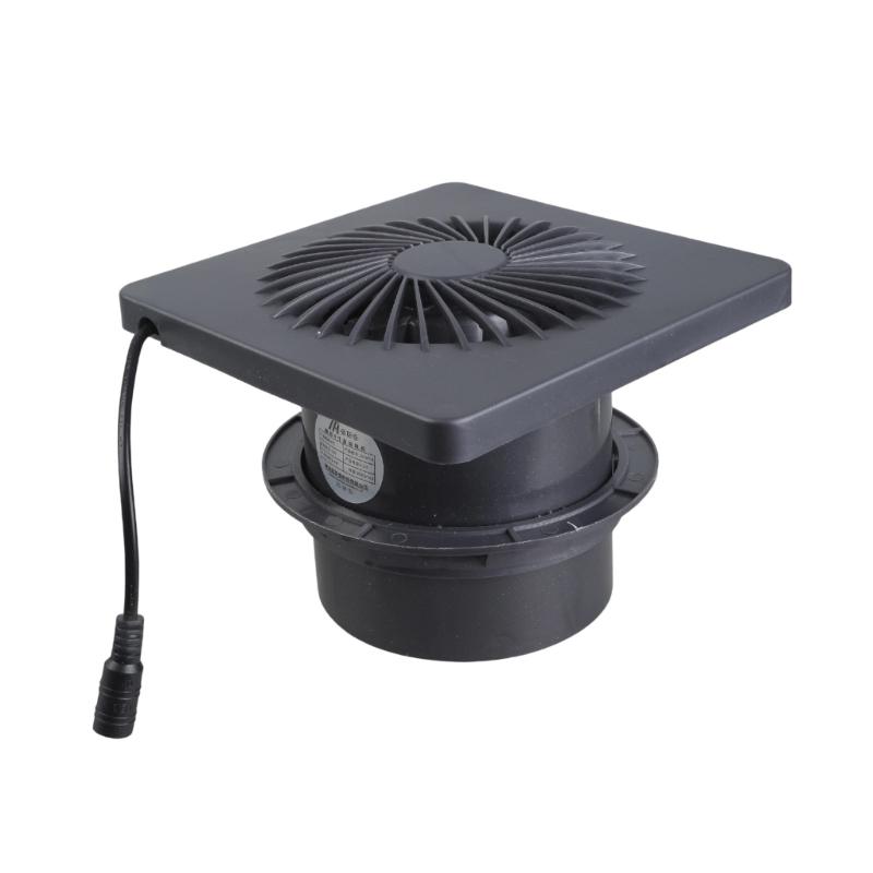 8W Solar Panel Operated 4 Inch Ventilation Fan For Outdoor Shed Pet House Air Quiet Motor