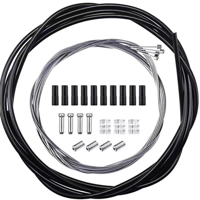 Bicycle Brake & Shifter Cable Housing Set - Universal 5mm/4mm for Mountain/Road Bikes