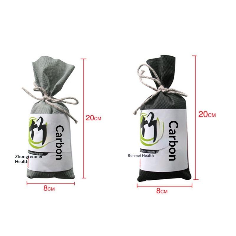 100G Activated Bamboo Charcoal Bag Air Purifying Bag Charcoal Deodorant Odor Remover Bag Car Bedroom