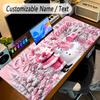 Winter Theme Personalized Mouse Pad Custom Name Text Non Slip Desk Pad For Laptop Office Desktop