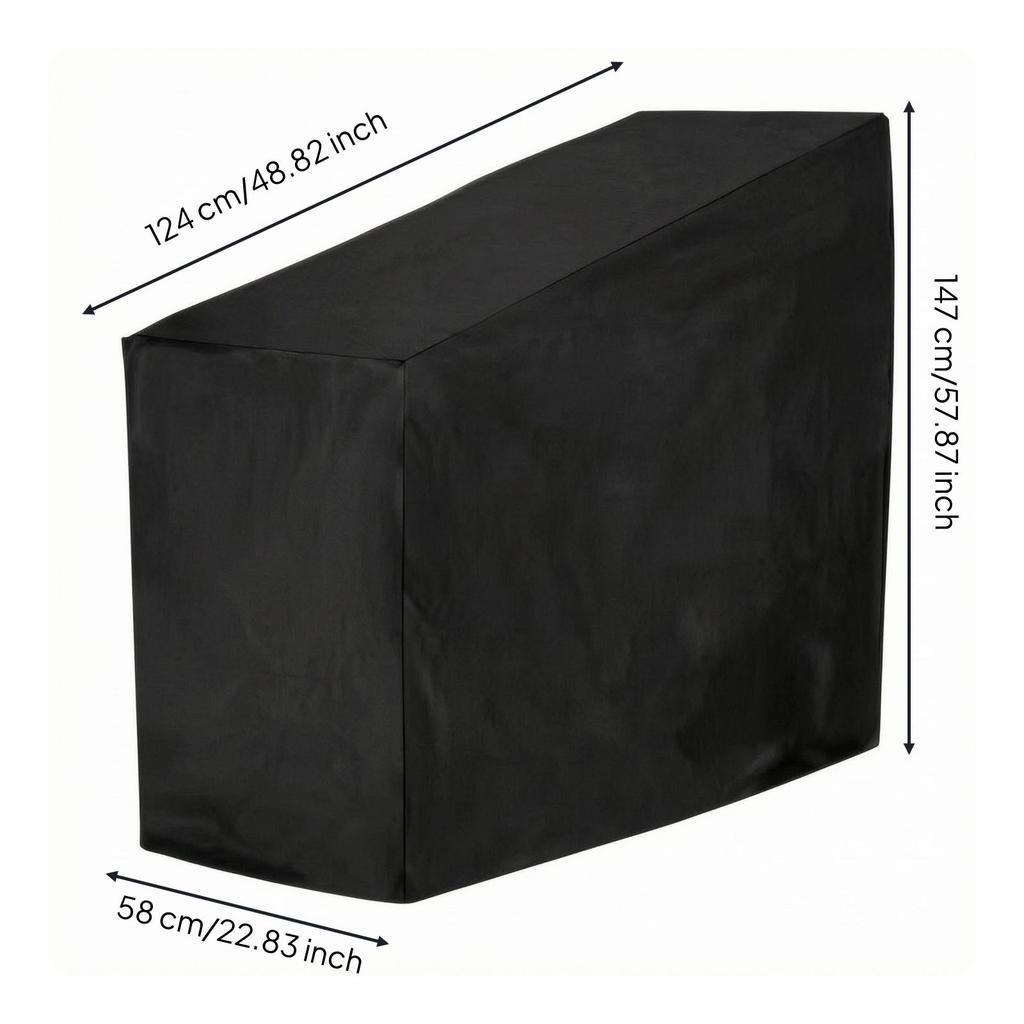 Shielded Particle Cover Black Exercise Gear Stitched Seams