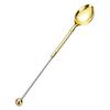 Artistic Metal Coffee Spoon Beaded Handle Perfect For Ice Cream Parlors Birthday Party Decorations Top Sale