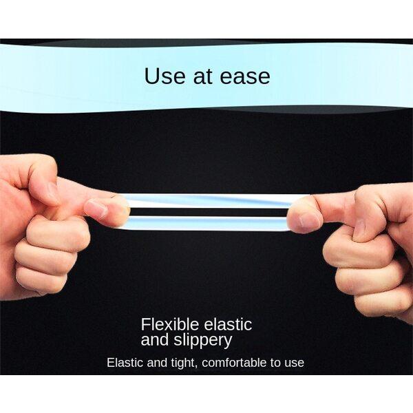 Silicone Penis Lock Cock Ring Bondage Erection Delay Ejaculation Reusable Enlargement Ball Stretcher Sex Toy Men Semen Lock Ring