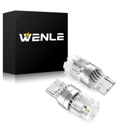 WENLE Stealth Backup T20 High CSP Compatible with DC12V Pack of 2 Bulb, Lamp, LED, Single, White, 6000K, 3200LM, 20W, Brightness, Element, Vehicles,