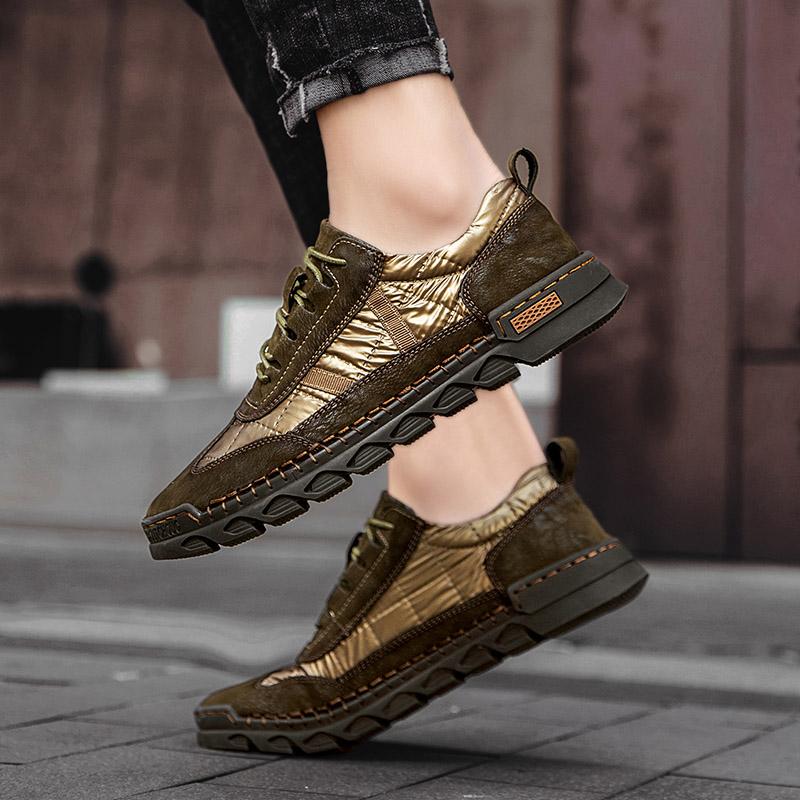 Модные мужские повседневные высококачественные кожаные туфли — фото 5