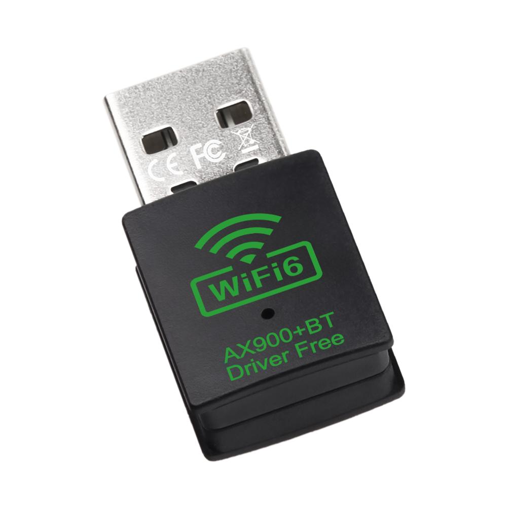 900Mbps USB WiFi 6 Adapter Bluetooth 5.4 Adapter Wireless Network Card 2.4G&5GHz Dual Band WiFi LAN Receiver For Win 10 11 Driver Free