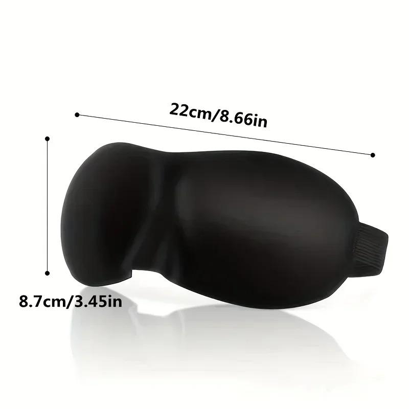 3D Contoured Sleep Mask 100% Blackout Ultra Soft Padded Eye Shades For Deep Sleeping Night Travel Men Women