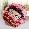 Betty Boop Print Automatic Open Close Umbrella, Portable Foldable Umbrella, for Outdoor Commute Camping Trip, Ideal Birthday Gift