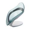 1Pcs Leaf Soap Dish For Bathroom Shower Portable Non-slip Drain Soap Holder Plastic Tray Bathroom Accessories