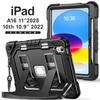 Kids Students protective cover For iPad 11th Gen A16 10th 10.9" Stand Case cover with shoulder strap and pen slot