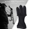 Non-Slip Recurve Bow Gloves Leather Fingertip Shooting Hand Guard  Teenagers Use