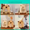 Animal Stuffed Capybara Schoolbags Backpack Spacious Storage Bag Gifts Kids