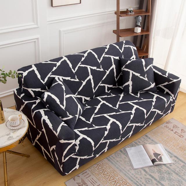 

Эластичный чехол для дивана в скандинавском стиле с цветочным принтом, чехол для дивана из спандекса, чехол для гостиной, съемный чехол для шезлонга, защита для дивана 1Pc 1-seat 90-140cm