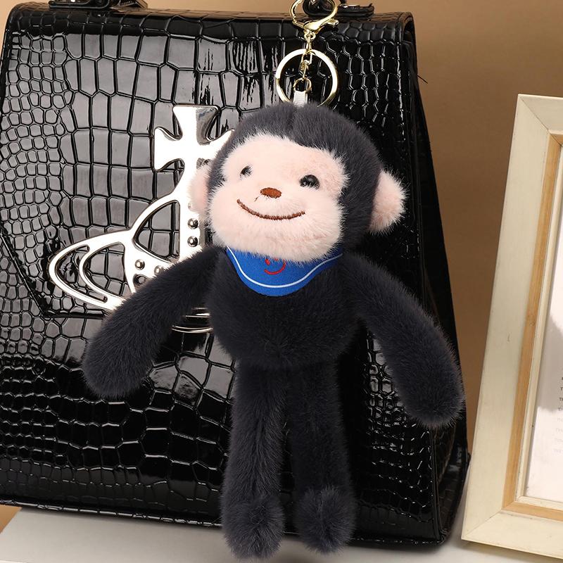 

1 Штука Підвіска на рюкзак Мила тваринка Маленька мавпочка Плюшева іграшка Кулон Брелок Подарунки A2