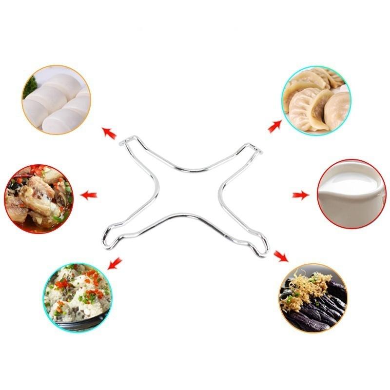 16,5 cm Krom Spishäll Kaffebryggare Moka Treställ Grytställ Hållare Gasspis Häll