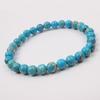 Red Agate Crystal Bracelet: Simple Round Beads, Couple Style Hand Jewelry