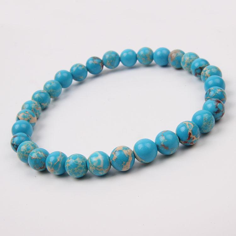 Red Agate Crystal Bracelet: Simple Round Beads, Couple Style Hand Jewelry