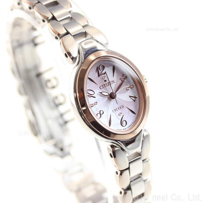 [Citizen] EXCEED Eco-Drive EX2044-54W Women's Silver/Pink Gold
