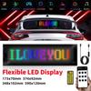 USB-Programmierbares LED-Matrix-Schildpanel 5V Flexibles Scrollendes Display APP-Fernsteuerung Text-Animationsbildschirm für Autofenster Geschäft Bar