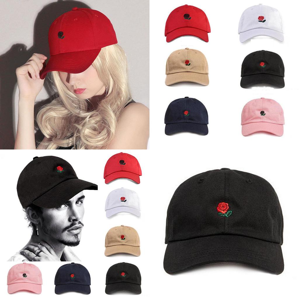 Cappellino da Baseball Snapback Premium Nuovo The Hundreds Dad Hat Ricamato con Fiore Rosa
