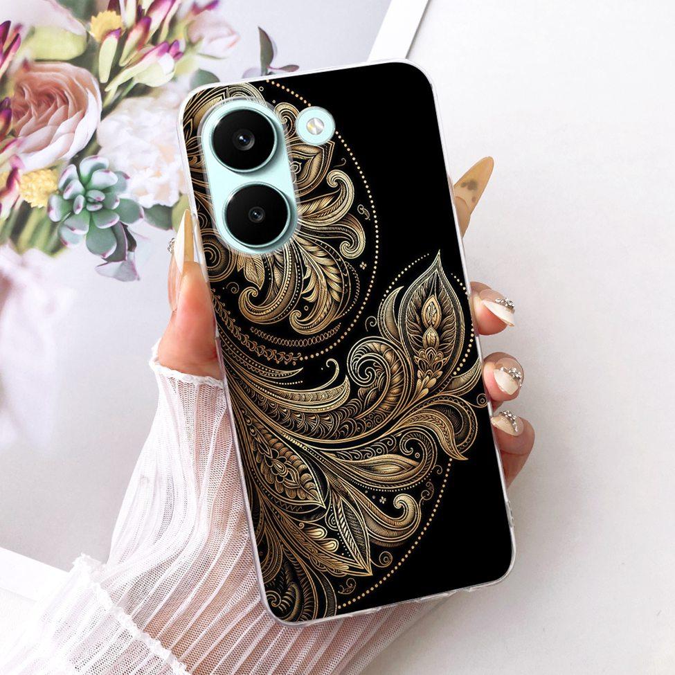 6.59'' Case For Xiaomi Poco X8 Pro 5G Cover Transparent Fashion Flowers Cute Cat Cool Painted Soft Casing 2511FPC34G