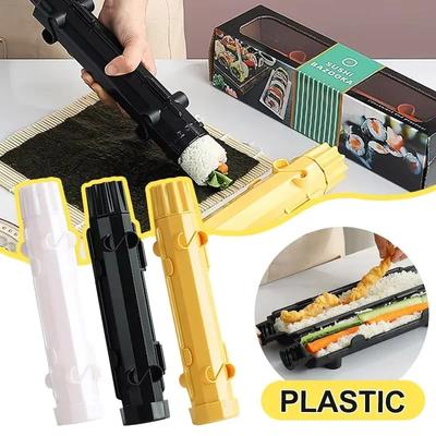 New Striped Sushi Mold DIY Quick Sushi Making Tool Set Vegetable Meat Rolling Home Kitchen Sushi Rocket Launcher Drum Rice Mold
