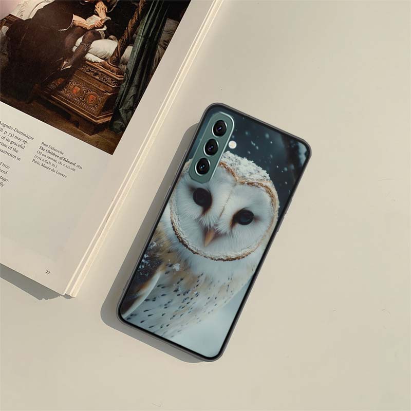 

Owl in Winter Phone Case for Samsung A54 A14 A24 A34 A17 A37 A57 A55 A35 A25 A15 A07 A05S A04S A12 A22 A32 A52S A72 Galaxy Note Samsung A57 5G