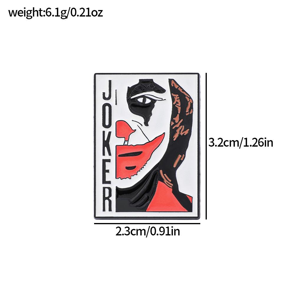 European and American film and television characters clown metal badge clown return night clown female alloy brooch accessories pin