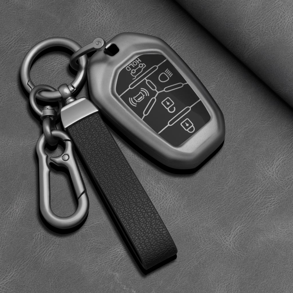 Tpu Car Key Case Cover For Ssangyong Rexton Y400 Y450 G4 Car For 5 Buttons Accessories Keychain Cover Fob Holder