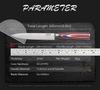 Kitchen Knives Laser Damascus Pattern Professional Chef Knife Japanese Santoku Knife Meat Vegetable Fruit Cooking Utility Knife