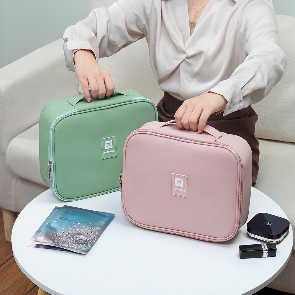 Large Capacity Women Cosmetic Bag Handheld Makeup Storage Bag Travel Toiletry Bag  Travel