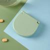 Portable Mini 4-Panel Small Medicine Box For Travel Suitable For Pills Supplements Portable Storage Box 4-Panel Multi-Color Fashionable Medicine Box
