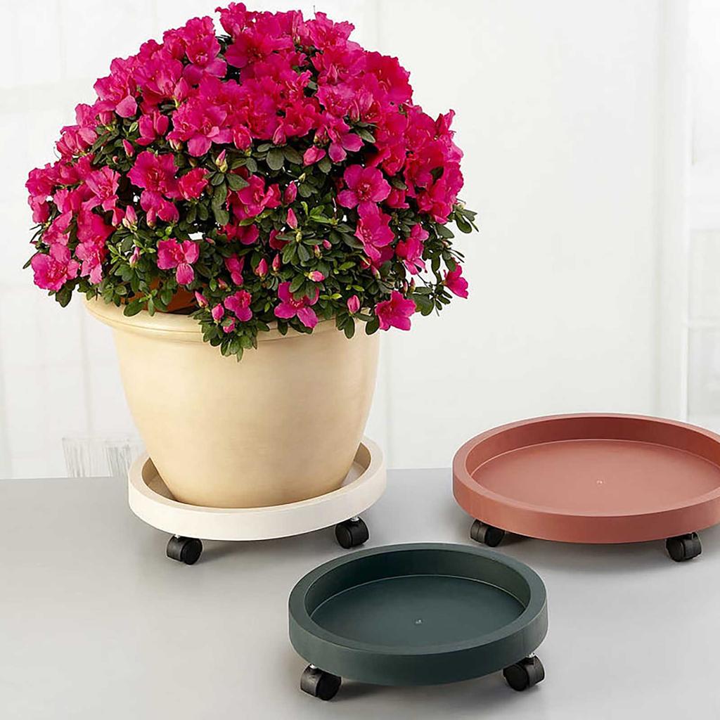 Universal Wheel Moving Tray Flower Pot Bottom Pot Carrier Roller Round Chassis