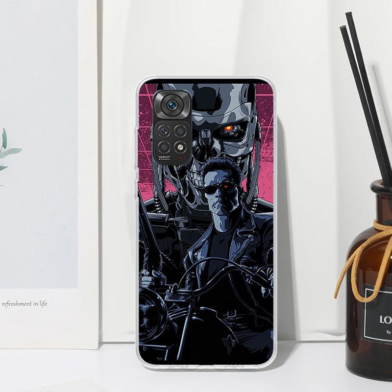 Arnold Schwarzenegger Terminator Phone Case For Xiaomi Redmi Note 13 14 12S 11S 10S 12 11E 10 Pro Plus 11T 9S 9 8T 8 7 Art Funda